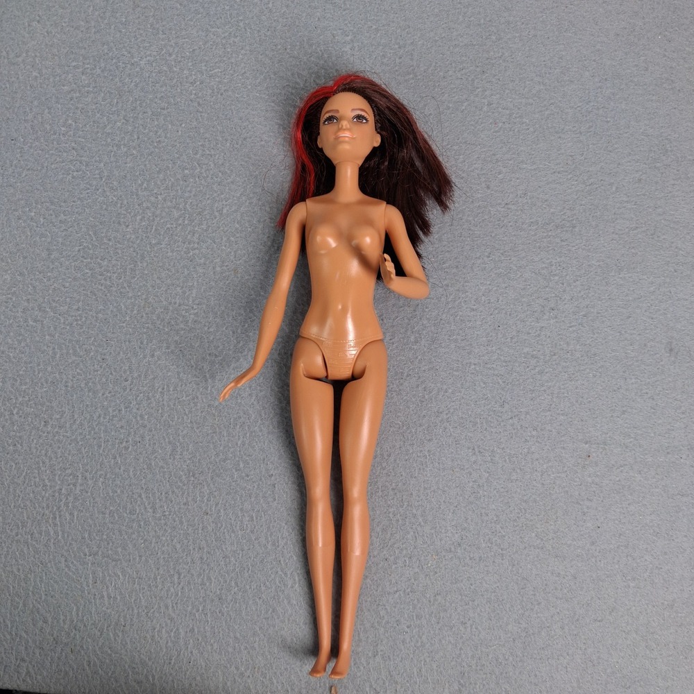 Barbie Nude Game Developer Doll Brown & Red Streaked Hair Toy Career of the Year